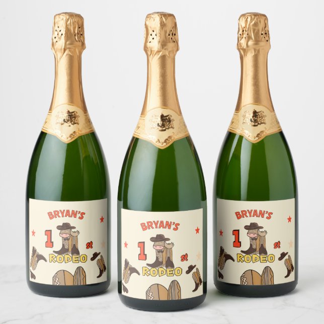 First Rodeo Sparkling Wine Label (Bottles)