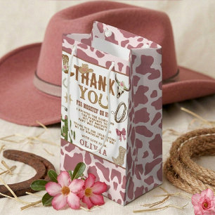 First Rodeo Western Cowgirl 1st Birthday Party Small Gift Bag