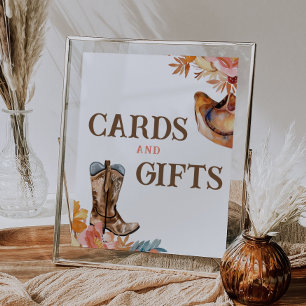 First Rodeo Western Girl Cards and Gifts Sign