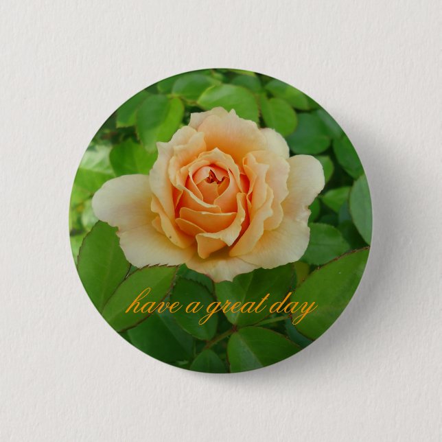 First Rose 2 Inch Round Button (Front)