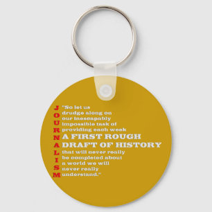 First Rough Draught of History. Keychain