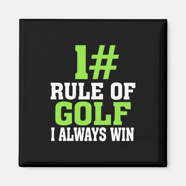 First Rule Of Golf Magnet (Front)