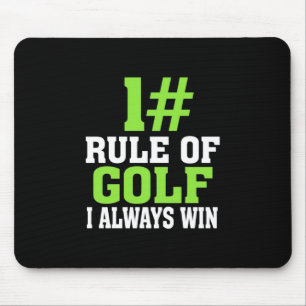 First Rule Of Golf Mouse Pad
