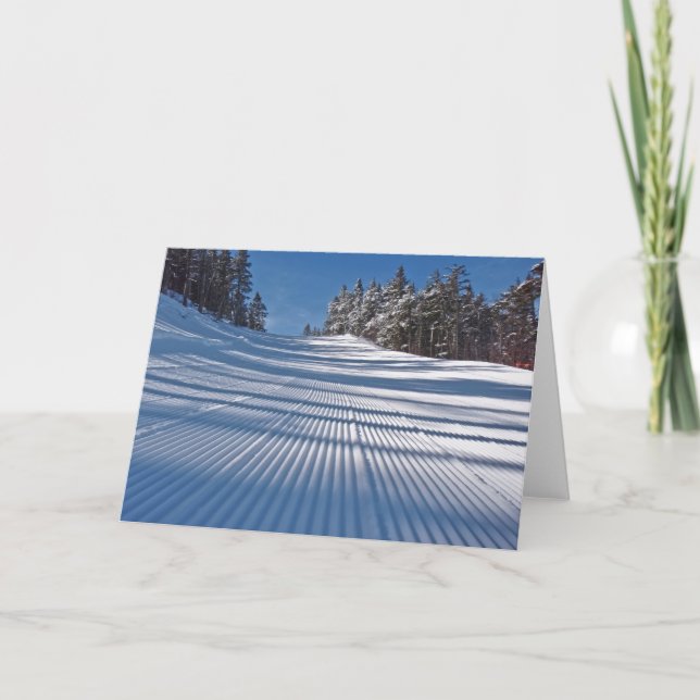 First ski tracks card (Front)