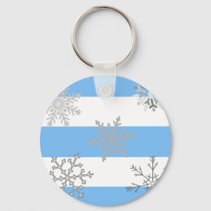 First Snow in a Winter Wonderland Keychain