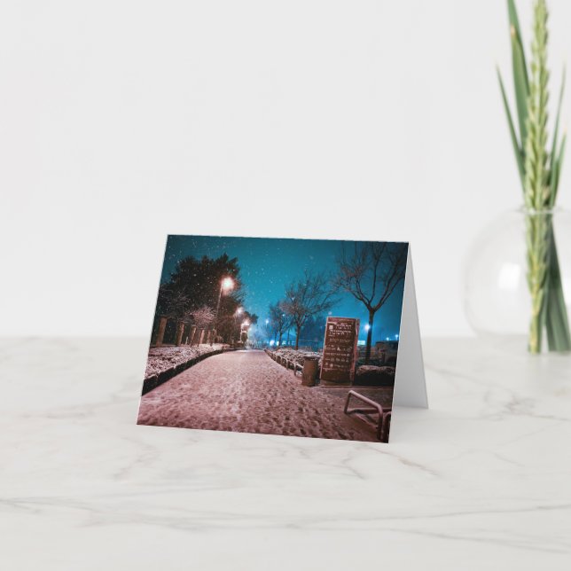 First Snow Thank You Card (Front)