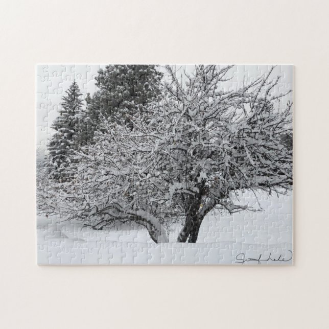 First Snow Tree Puzzle (Horizontal)