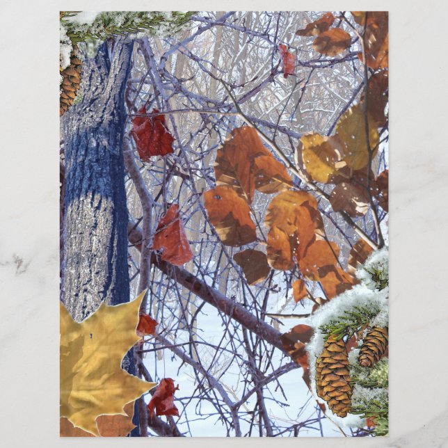 First Snow Winter Camouflage Print Flyer (Front)