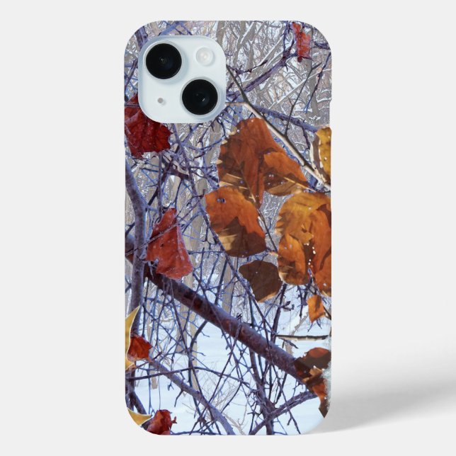 First Snow Winter Forest Camo Print Case-Mate iPhone Case (Back)