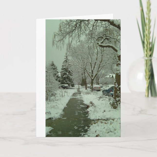 First Snowfall Holiday Card (Front)