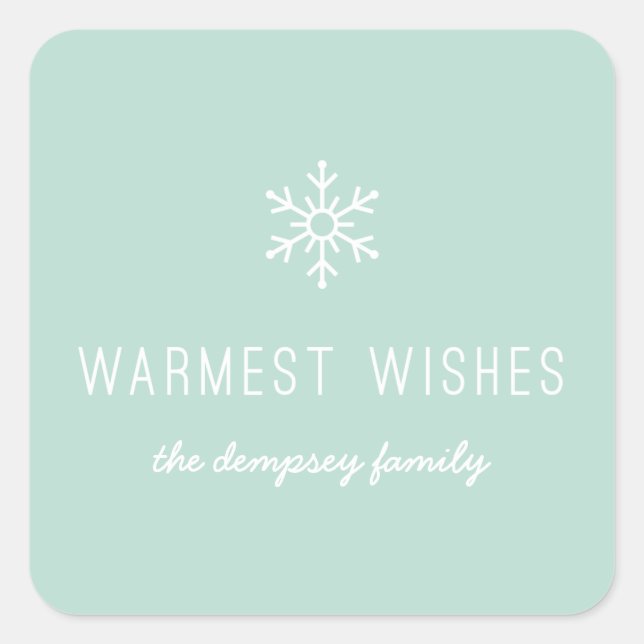 First Snowfall Sticker - Mint (Front)