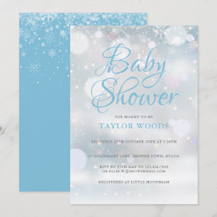 First Snowflakes Baby Shower / Sprinkle Invitation