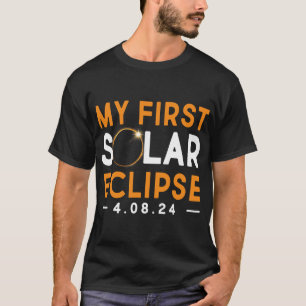 First Solar Eclipse Shirt Boys Girls 2024 Solar Ec
