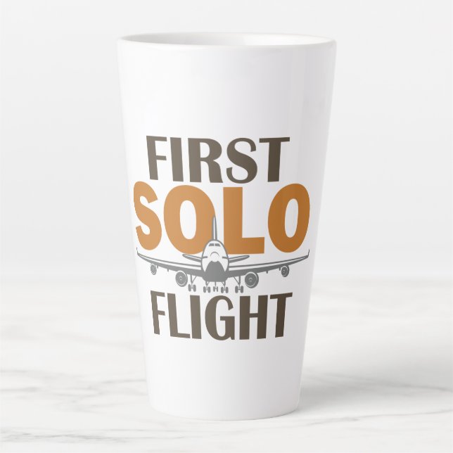 First Solo Flight  Latte Mug (Front)