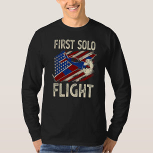 First Solo Flight Plane Aircraft Pilot Flight T-Shirt
