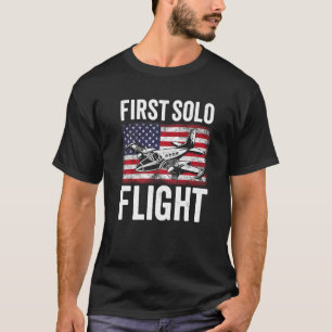 First Solo Flight Plane Aircraft Pilot Flight   T-Shirt