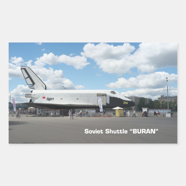 First Soviet shuttle Buran Sticker (Front)