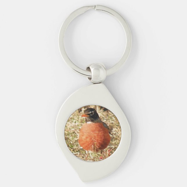 First Spring Robin Personalized Key Chain Choices (Front)