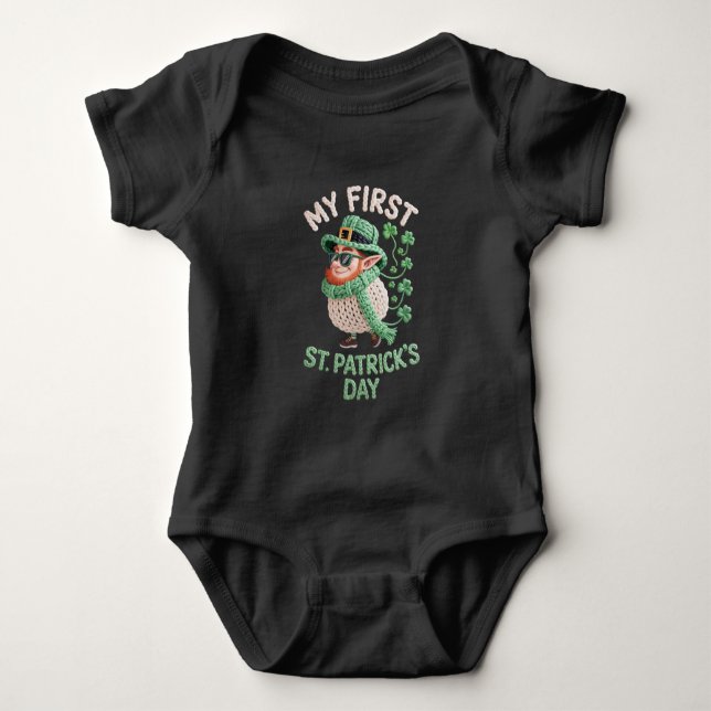 First St. Patricks Day Irish Baby  Bodysuit (Front)