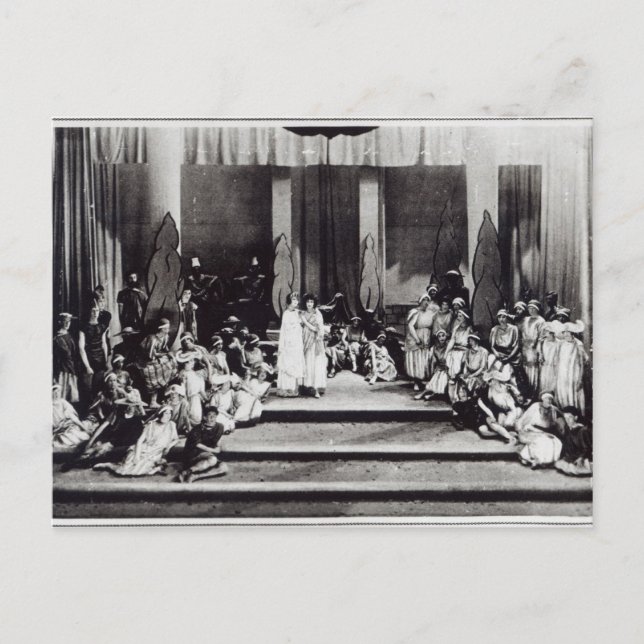 First stage performance in England "Semele" Postcard (Front)