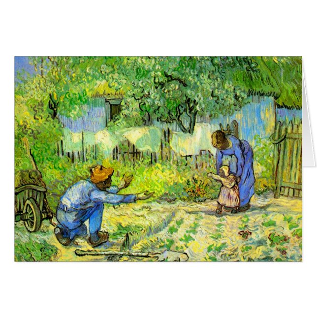 First steps, 1890 Vincent van Gogh. (Front Horizontal)