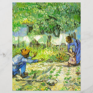 First steps, 1890 Vincent van Gogh.