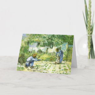 First steps, 1890 Vincent van Gogh. Card