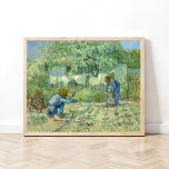 First Steps, after Millet by Vincent Van Gogh Art Poster<br><div class="desc">In fall and winter 1889–90, while a voluntary patient at the asylum in Saint-Rémy, Van Gogh painted twenty-one copies after Millet, an artist he greatly admired. He considered his copies "translations" akin to a musician's interpretation of a composer's work. Customize it with your own details. For further customization, please click...</div>