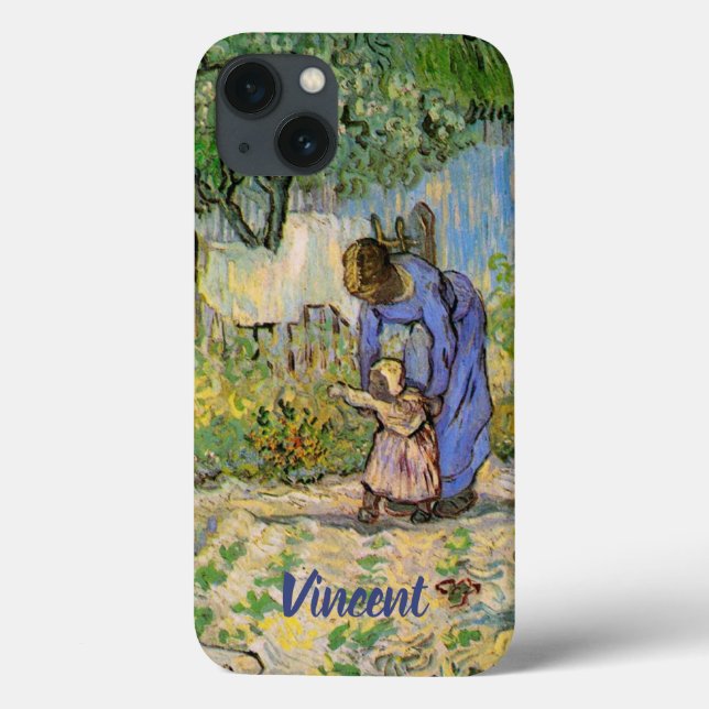 First Steps (after Millet) by Vincent van Gogh Case-Mate iPhone Case (Back)