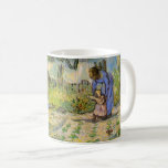 First Steps (after Millet) by Vincent van Gogh Coffee Mug<br><div class="desc">First Steps (after Millet) by Vincent van Gogh is a vintage fine art post impressionism daily life portrait painting featuring a daily life scene with a peasant farmer and his wife (mom and dad) with their child taking his or her first steps. The family is working in the vegetable garden...</div>