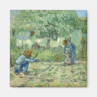 First Steps, after Millet by Vincent Van Gogh