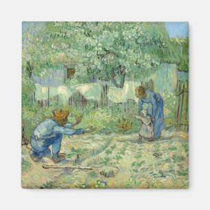 First Steps, after Millet by Vincent Van Gogh Magnet
