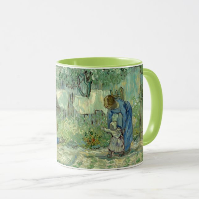 First Steps, after Millet by Vincent Van Gogh Mug (Front Right)