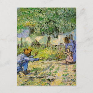 First Steps (after Millet) by Vincent van Gogh Postcard