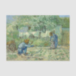 First Steps, after Millet by Vincent Van Gogh Tissue Paper<br><div class="desc">In fall and winter 1889–90, while a voluntary patient at the asylum in Saint-Rémy, Van Gogh painted twenty-one copies after Millet, an artist he greatly admired. He considered his copies "translations" akin to a musician's interpretation of a composer's work. Customize it with your own details. For further customization, please click...</div>