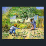 First Steps (after Millet) Van Gogh Fine Art Poster<br><div class="desc">First Steps (after Millet), Vincent van Gogh, Saint-Rémy January 1890. Oil on canvas, 72.4 x 91.2 cm. New York, Metropolitan Museum of Art. F 668, JH 1883 Vincent Willem van Gogh (30 March 1853 – 29 July 1890) was a Dutch Post-Impressionist artist. Some of his paintings are now among the...</div>