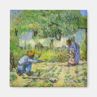 First Steps by Vincent van Gogh Magnet