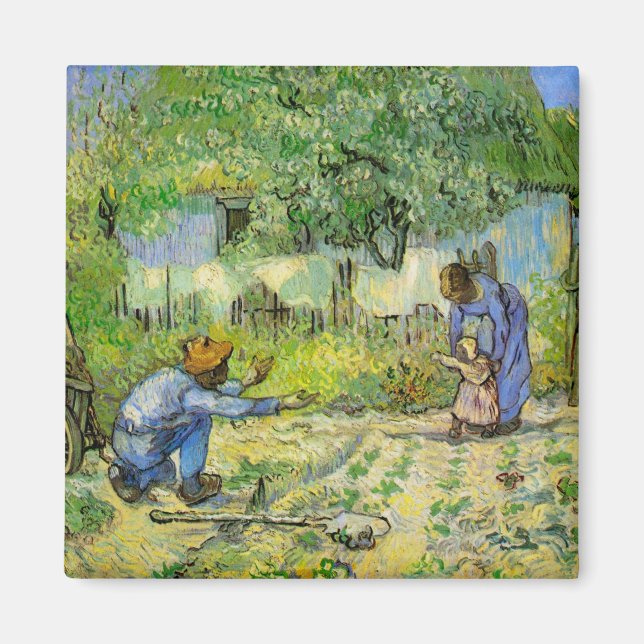 First Steps by Vincent van Gogh Magnet (Front)