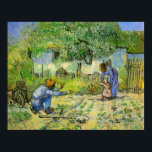 First Steps by Vincent van Gogh Poster<br><div class="desc">This painting titled, First Steps is made by the famous artist, Vincent van Gogh. About Vincent van Gogh Vincent van Gogh saw colour as the chief symbol of expression. There is a reason his art connects with the viewers, because van Gogh was determined to give happiness by creating beauty through...</div>