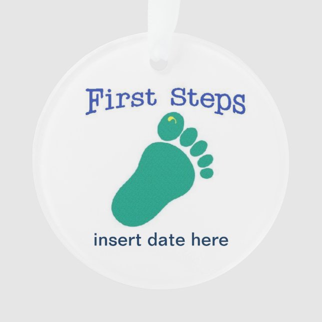 First Steps Ornament (Front)