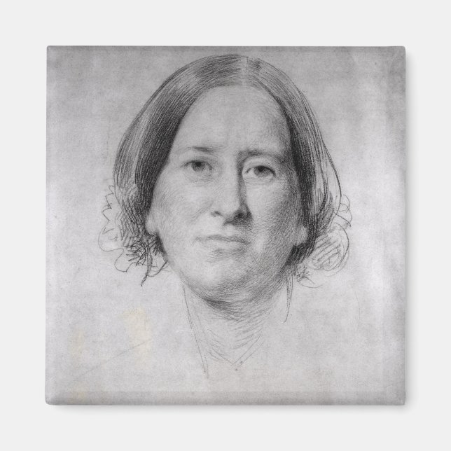 First Study for the Portrait of George Eliot Magnet (Front)