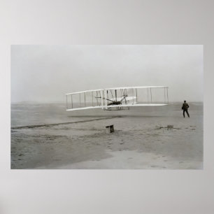 First successful flight of the Wright Flyer Poster