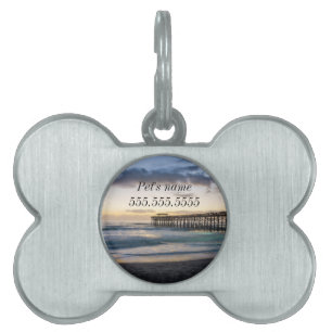First Sunrise At Cocoa Pet ID Tag