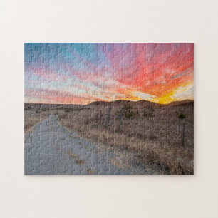 First Sunset of the Day Jigsaw Puzzle