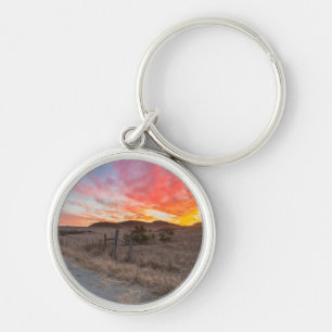 First Sunset of the Day Keychain