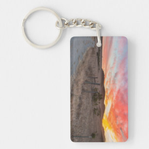 First Sunset of the Day Keychain