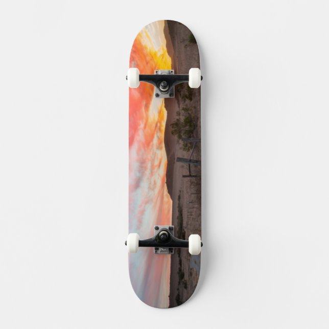 First Sunset of the Day Skateboard (Front)