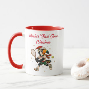 First Tennis Christmas Cute Toucan Personalized Mug
