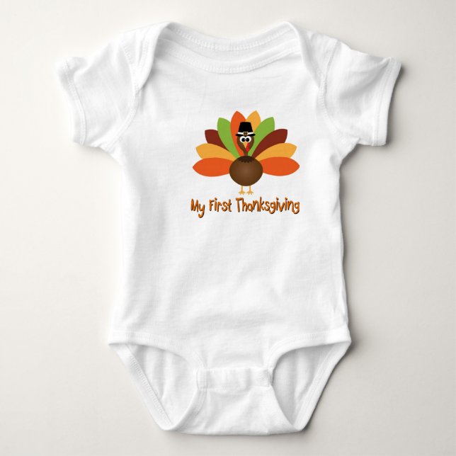 First Thanksgiving Baby Bodysuit (Front)
