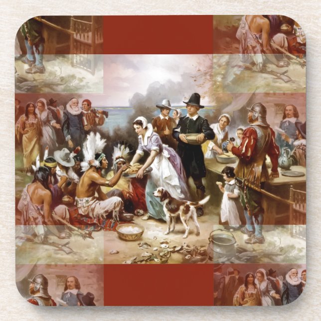 first thanksgiving coaster (Front)